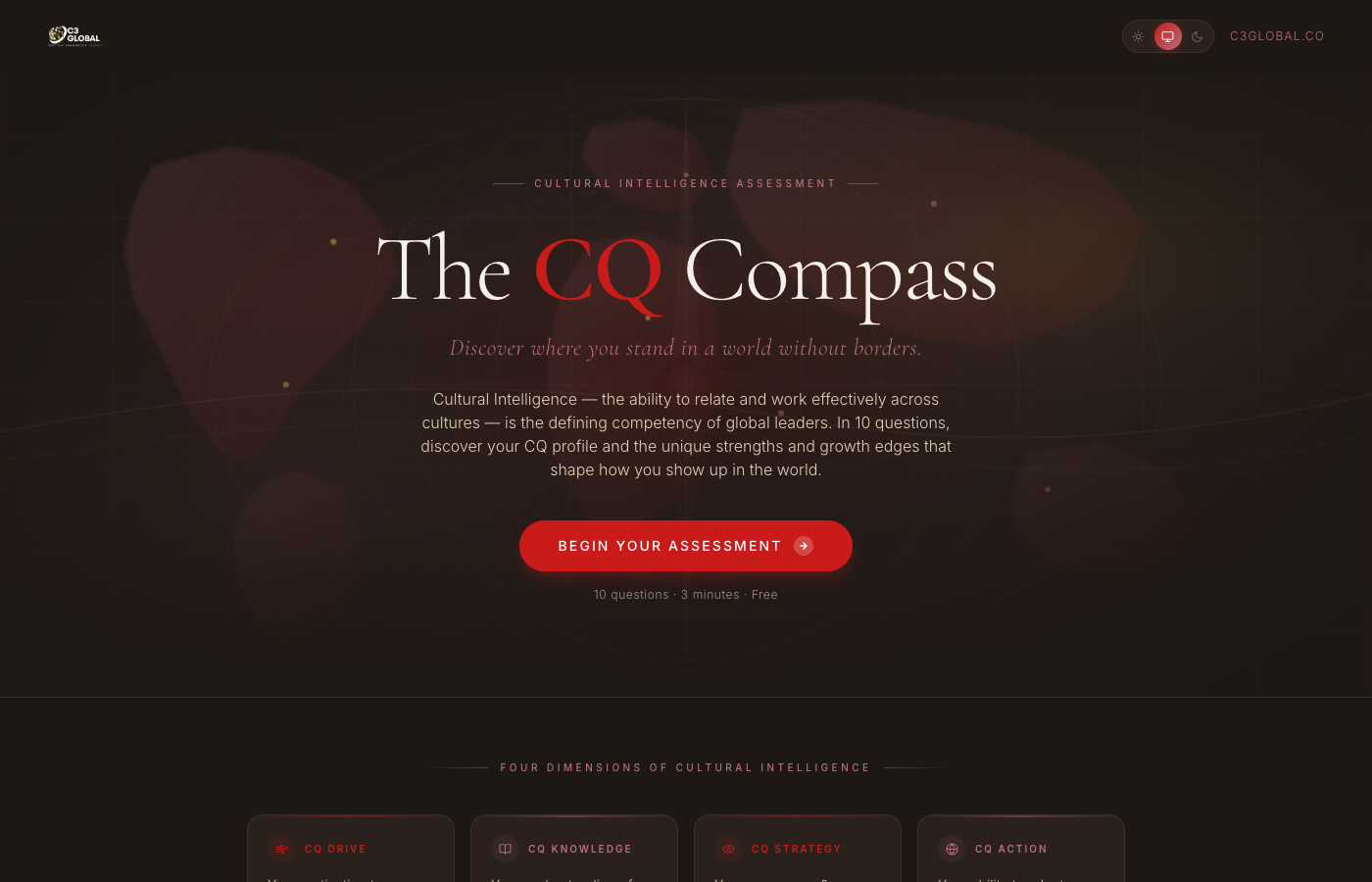 Cultural Intelligence Assessment App