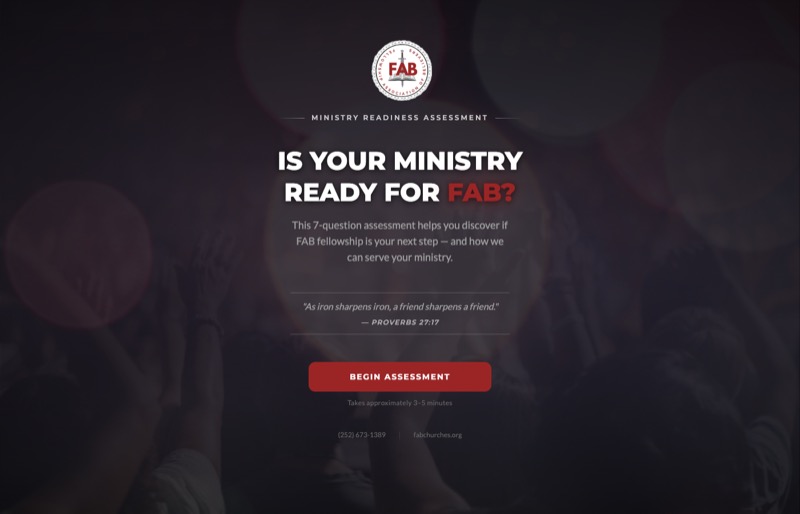 FAB Ministry Readiness Assessment