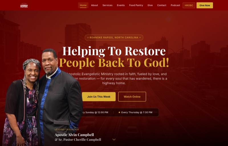 HRM Church Website